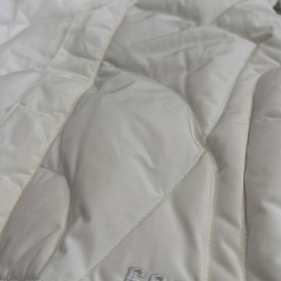 The North Face White Insulated Puffer Vest with Faux Fur Hood – Women’s Small - Picture 4 of 7